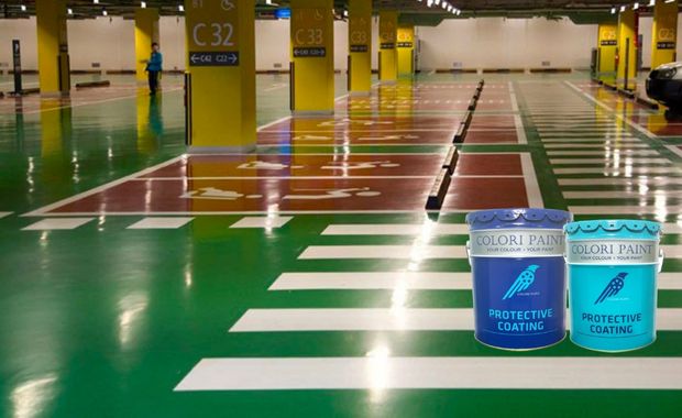 sơn epoxy sàn tầng hầm