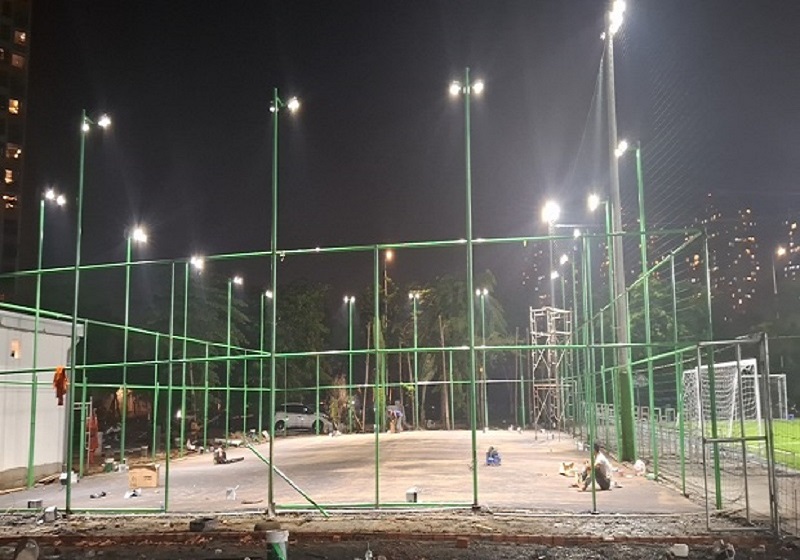 Thi Công Lắp Đặt Hệ Thống Chiếu Sáng Cho Sân Pickleball